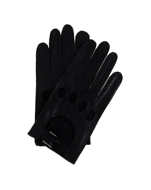 Gants en Cuir d'Agneau Héritage Léon noirs