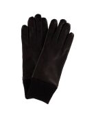 Gants en Cuir d'Agneau doublure Laine marron foncé