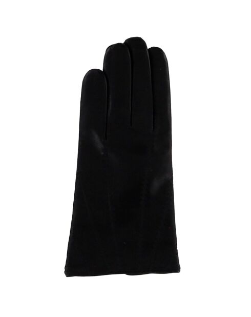 Gants en Cuir d'Agneau doublure Laine Hugo noirs