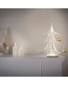 Décoration lumineuse Arbre de Noël Venteux transparente - 27x27x30 cm