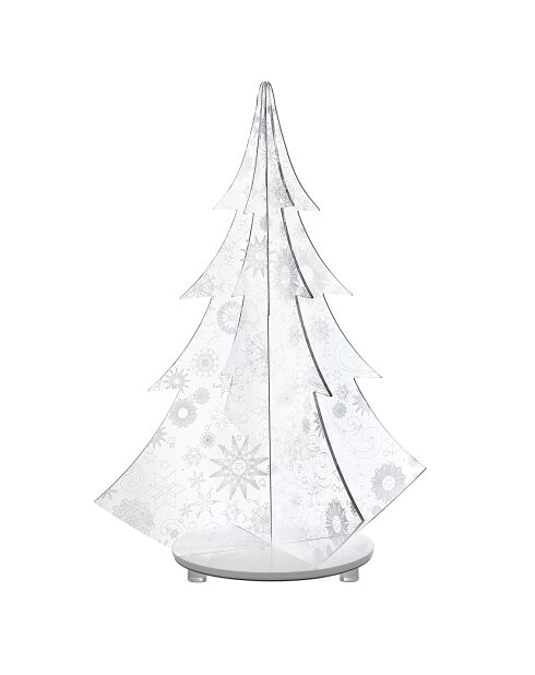 Décoration lumineuse Arbre de Noël transparente - 75x75x105 cm