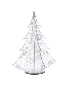 Décoration lumineuse Arbre de Noël transparente - 38x38x50 cm