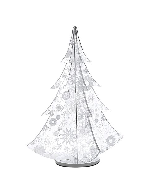 Décoration lumineuse Arbre de Noël transparente - 38x38x50 cm