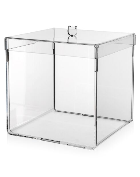 Haku grote transparante kerstdoos - 26x26x28 cm