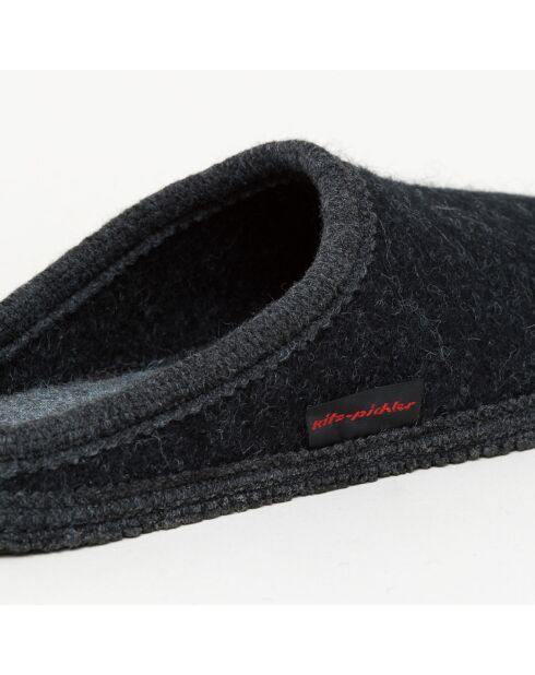 Chaussons en Laine Grainau noirs