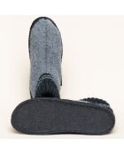 Chaussons en Laine Kauns gris/noir