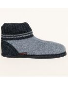 Chaussons en Laine Kauns gris/noir