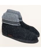 Chaussons en Laine Kauns gris