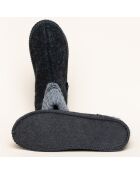 Chaussons en Laine Kauns gris
