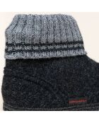 Chaussons en Laine Kauns gris