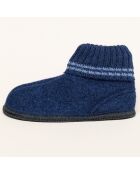 Chaussons en Laine Kauns bleu marine