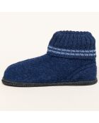 Chaussons en Laine Kauns bleu marine