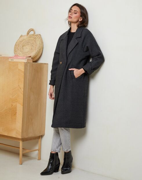 Manteau Marine anthracite
