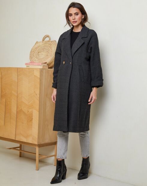 Manteau Marine anthracite