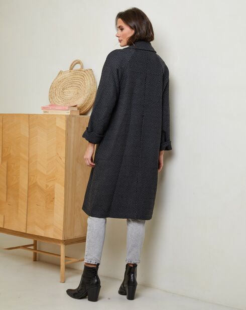 Manteau Marine anthracite
