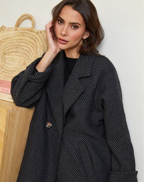 Manteau Marine anthracite