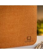 Lampe Smart Book en lin large orange