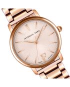 Montre Juliet en Acier & Diamant rose doré