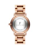 Montre Juliet en Acier & Diamant rose doré