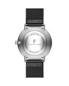 Montre Désirée en Acier & Diamants noire
