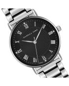 Montre Désirée en Acier & Diamants argentée