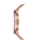 Montre Scarlett en Acier & Diamant rose doré