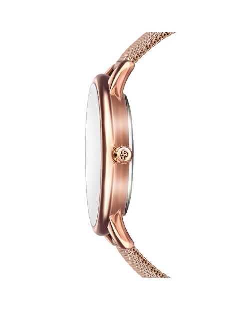 Montre Scarlett en Acier & Diamant rose doré