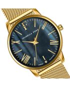 Montre Stella en Acier & Diamant dorée