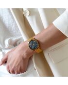Montre Stella en Acier & Diamant dorée