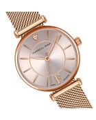 Montre Sophia en Acier & Diamant rose doré