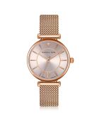 Montre Sophia en Acier & Diamant rose doré