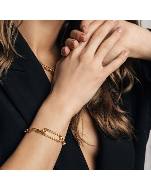 Bracelet Adelaine en Acier doré