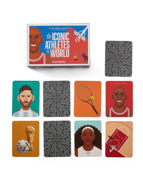 Jeu Memo Game Iconic Athletes multicolore