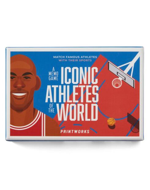 Jeu Memo Game Iconic Athletes multicolore