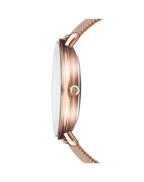 Montre Clémentine en Acier & Diamant rose doré