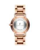 Montre Clémentine en Acier & Diamant rose doré