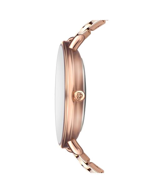 Montre Clémentine en Acier & Diamant rose doré