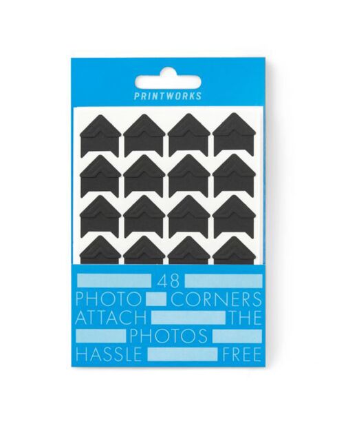 Set de coins pour Album Photos Printworks Noir noir  - 15x10x0.2cm