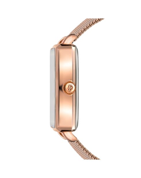 Montre Patricia en Acier & Diamant rose doré