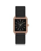 Montre Patricia en Acier & Diamant noire