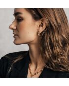 Boucles d'oreilles Emma en Acier rose doré