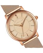 Montre Mathilda en Acier & Diamant rose doré