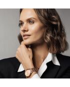 Montre Mathilda en Acier & Diamant rose doré