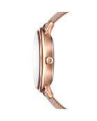 Montre Mathilda en Acier & Diamant rose doré