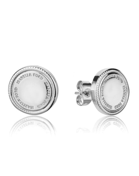 Boucles d'oreilles Claudia en Acier argenté