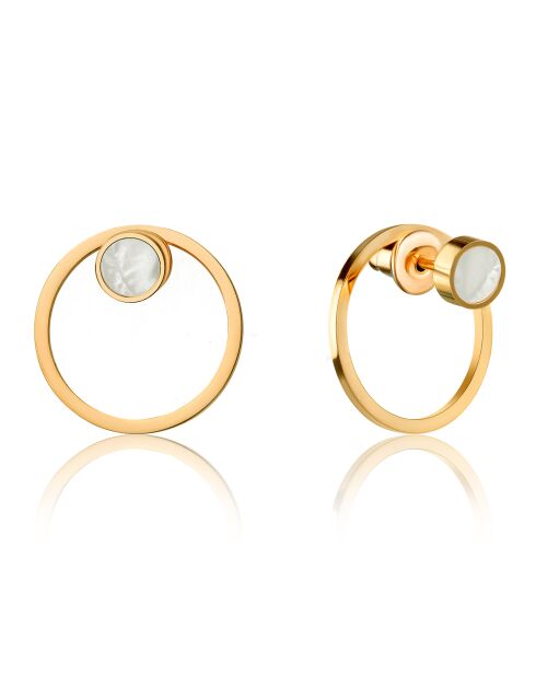 Boucles d'oreilles Emma en Acier doré
