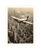 Affiche Old Postcard 06 noir/blanc - 30x40 cm