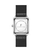Montre Léa en Acier & Diamants noire