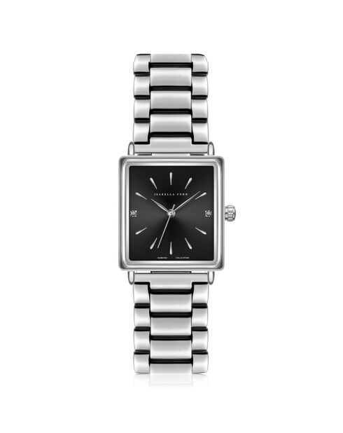 Montre Léa en Acier & Diamants argentée