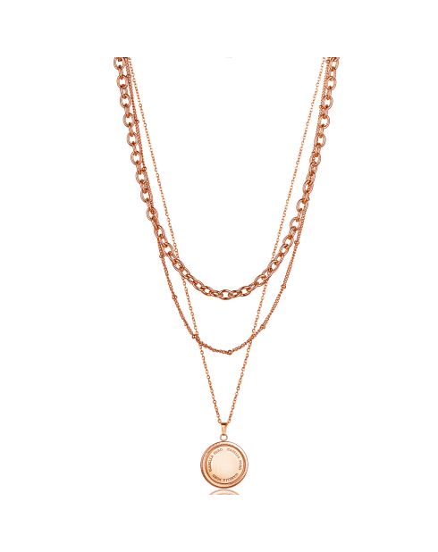 Collier Arielle en Acier rose doré